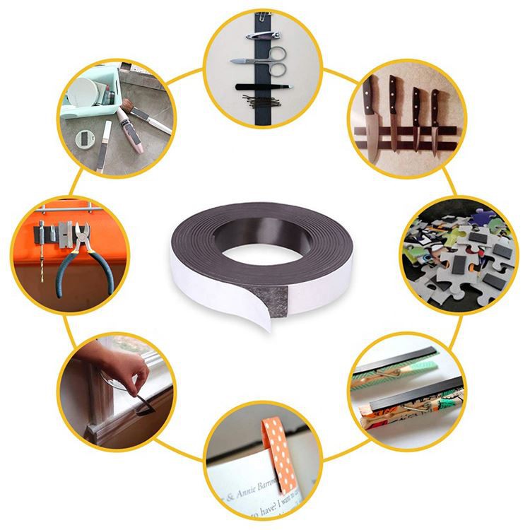 Application of magnetic strip